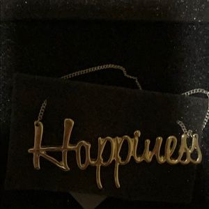 Gold happiness necklace